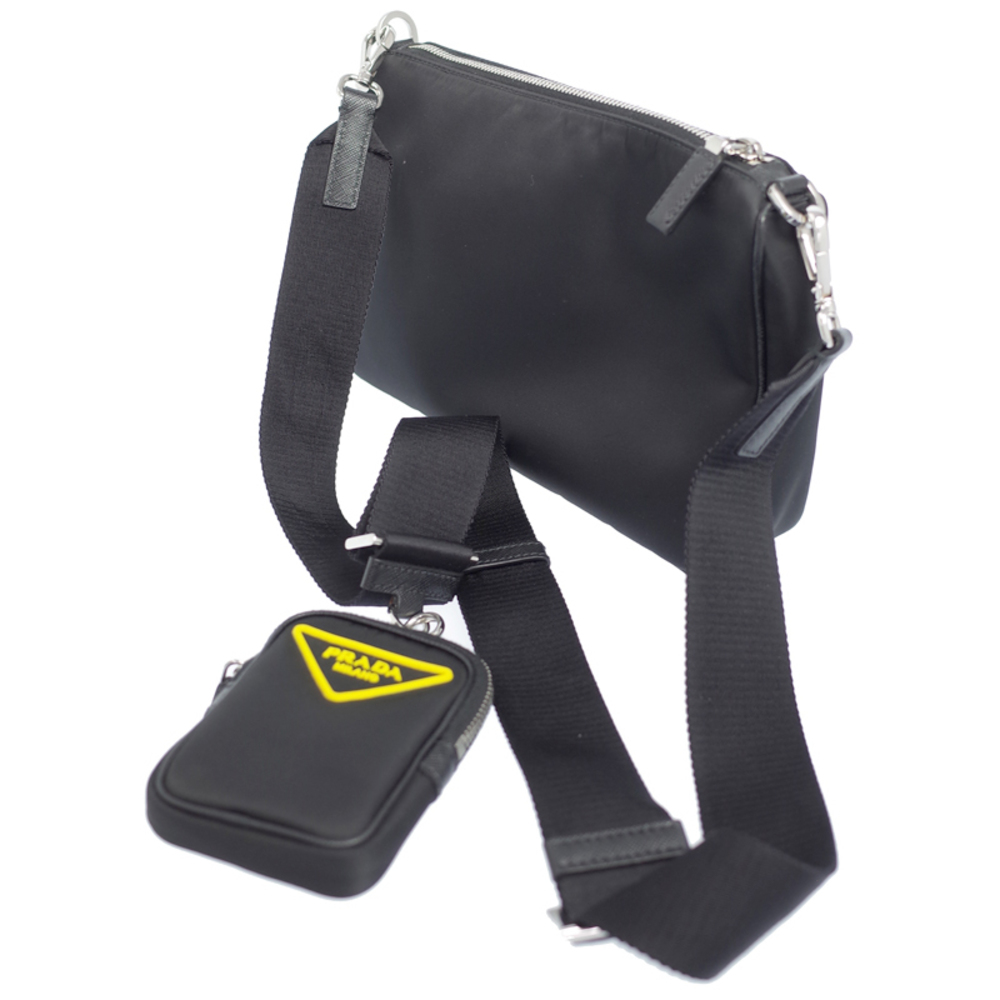Prada Nylon Crossbody Bag Shoulder Bag Black - Picture 2 of 8